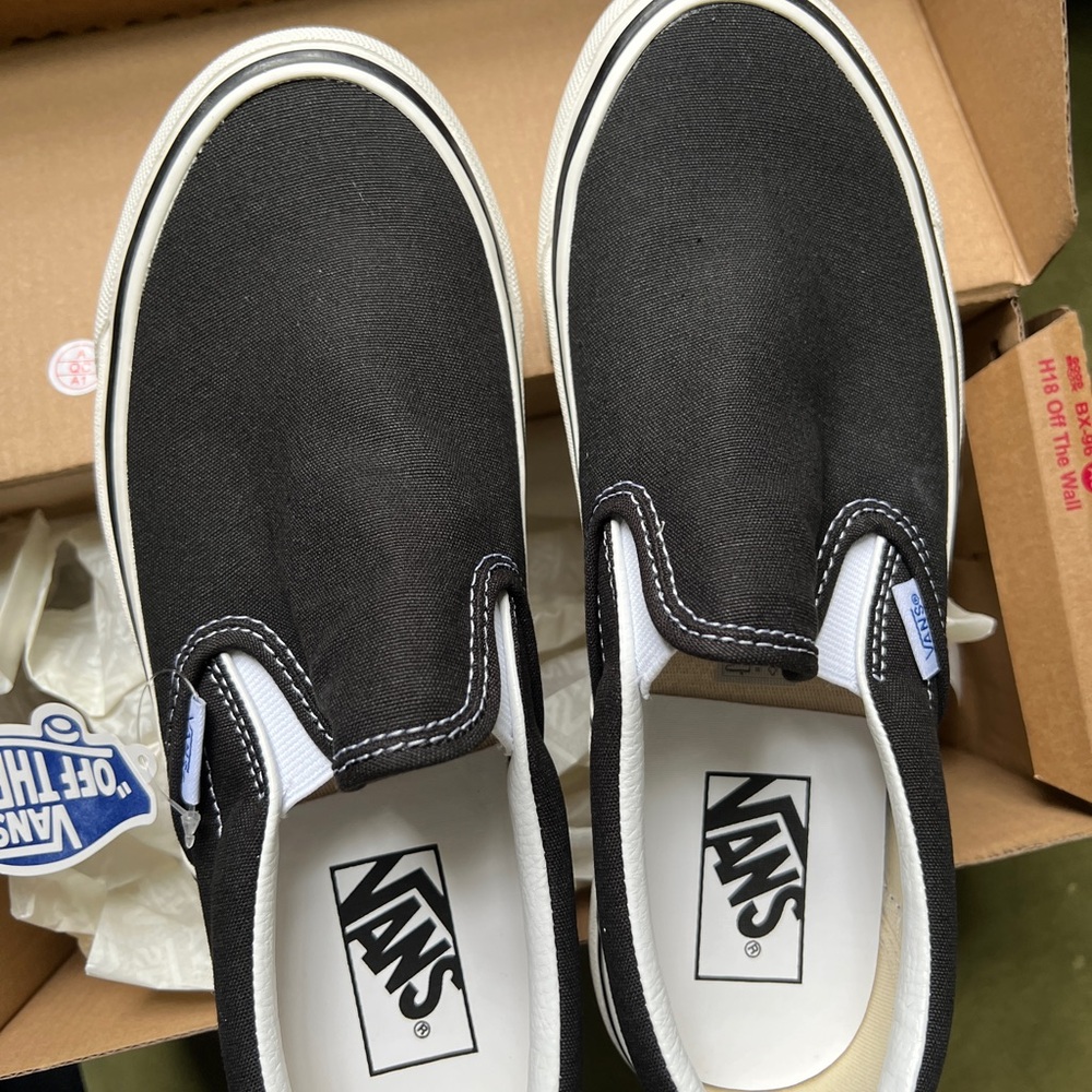 Vans Black Slip-On Sneakers size 6.5 men’s or 8 women’s